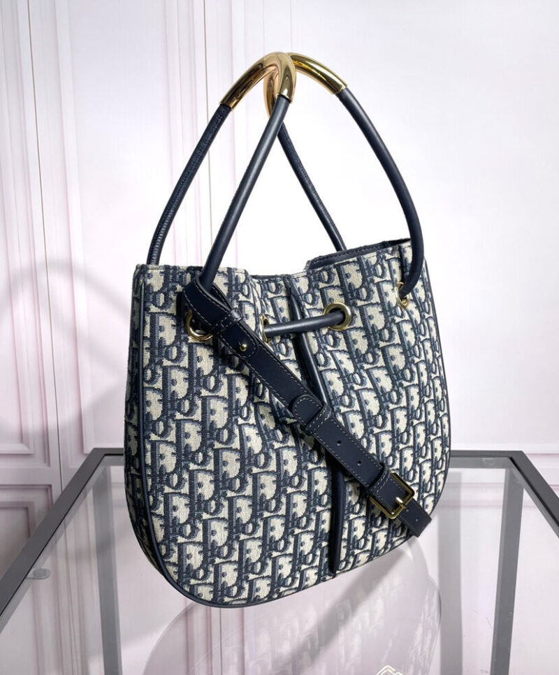Christian Dior Medium Dior Nolita Bag Dark Blue